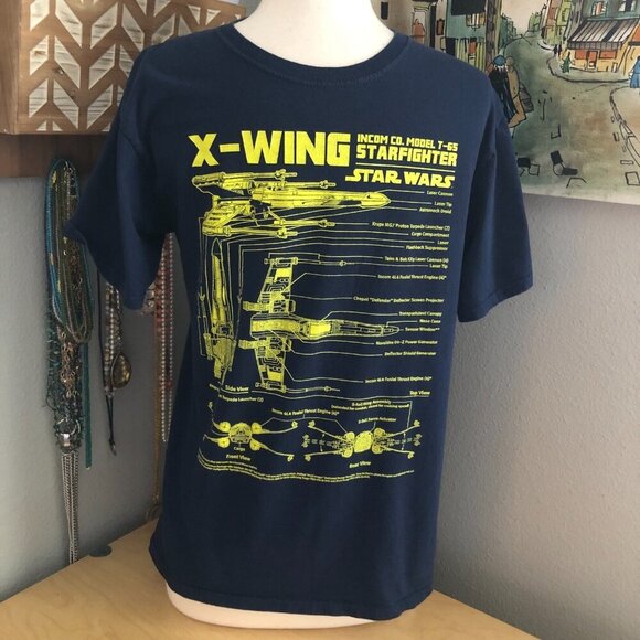 Star Wars X-Wing Starfighter Model T 65 Graphic T Shirt - Picture 2 of 6
